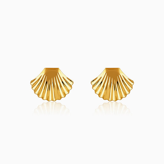 Golden Classic Shell Earrings