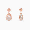 Dual Tone Festive Sparkle Silver Earrings