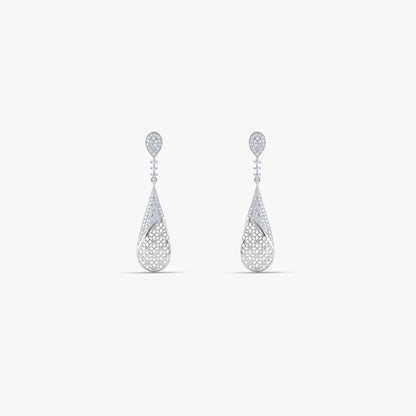 Silver Lumiere Drop Earrings