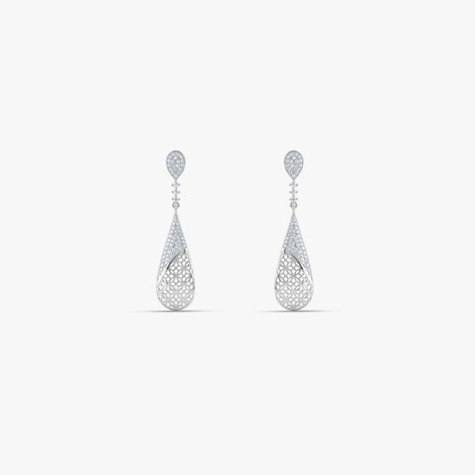 Silver Lumiere Drop Earrings