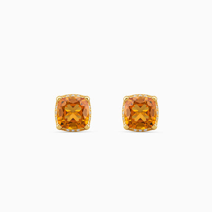 Golden Chrysea Stud Earrings
