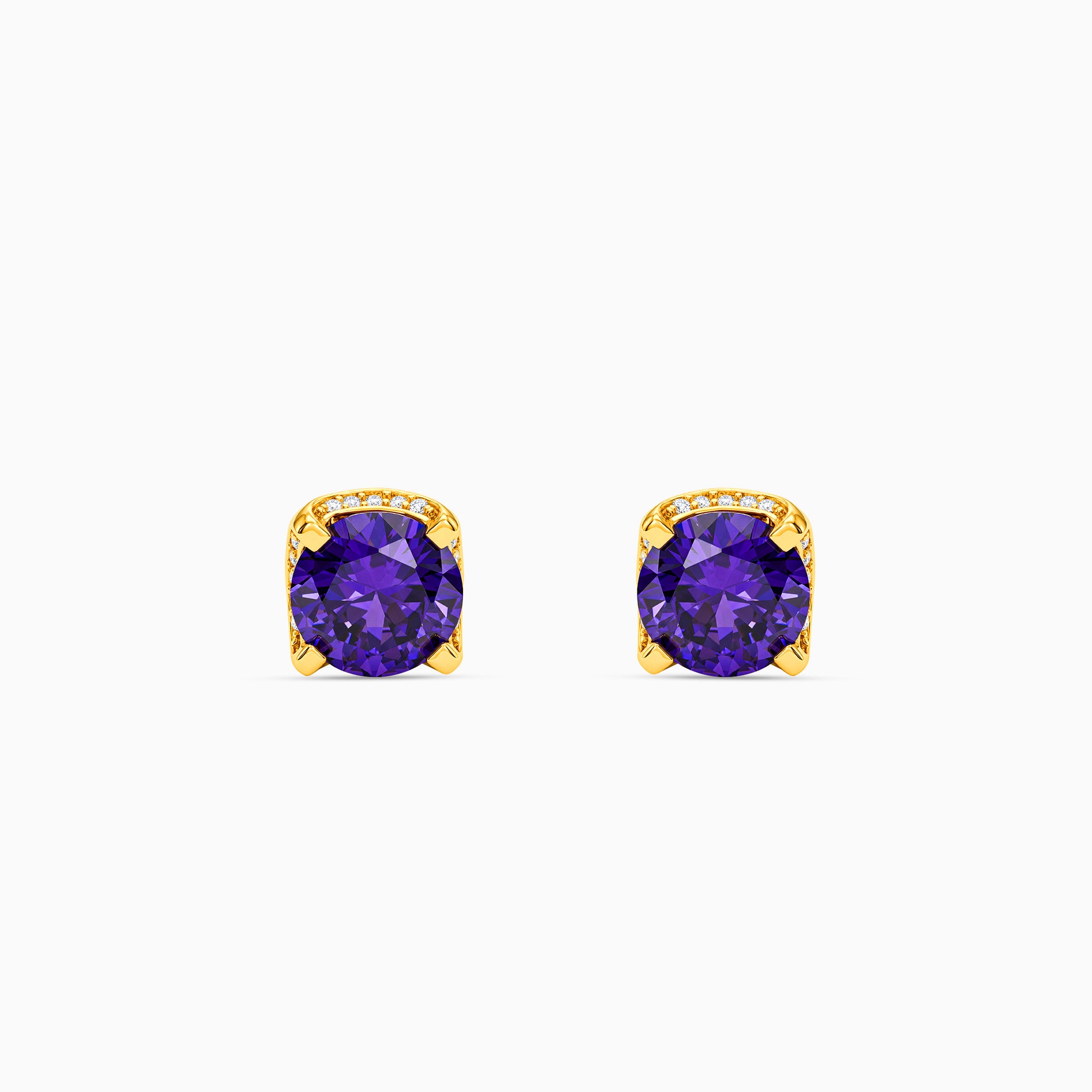 Golden Adelaide Stud Earrings