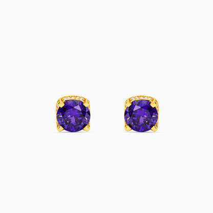Golden Adelaide Stud Earrings