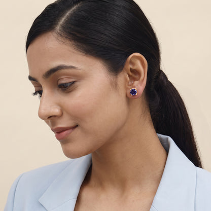 Golden Adelaide Stud Earrings