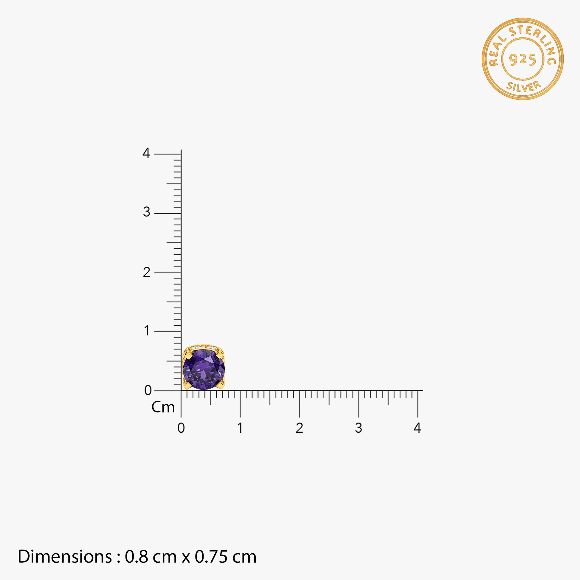 Golden Adelaide Stud Earrings