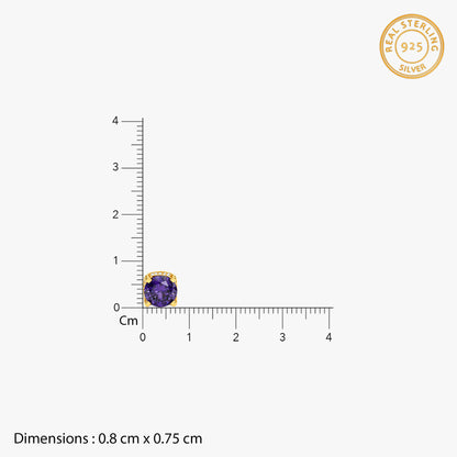 Golden Adelaide Stud Earrings