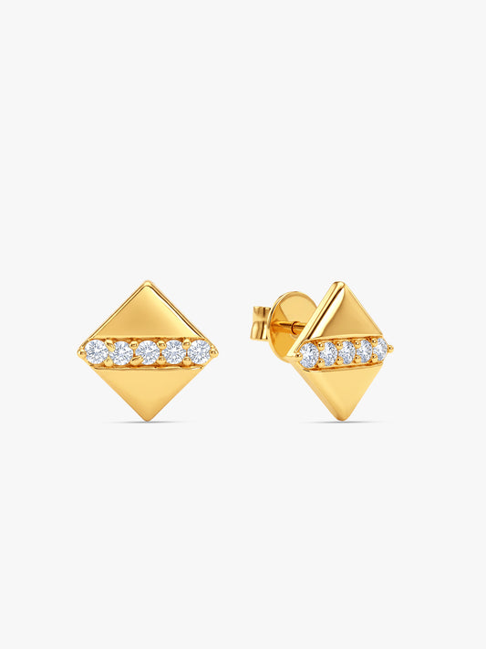 Golden Radiant Bloc Studs