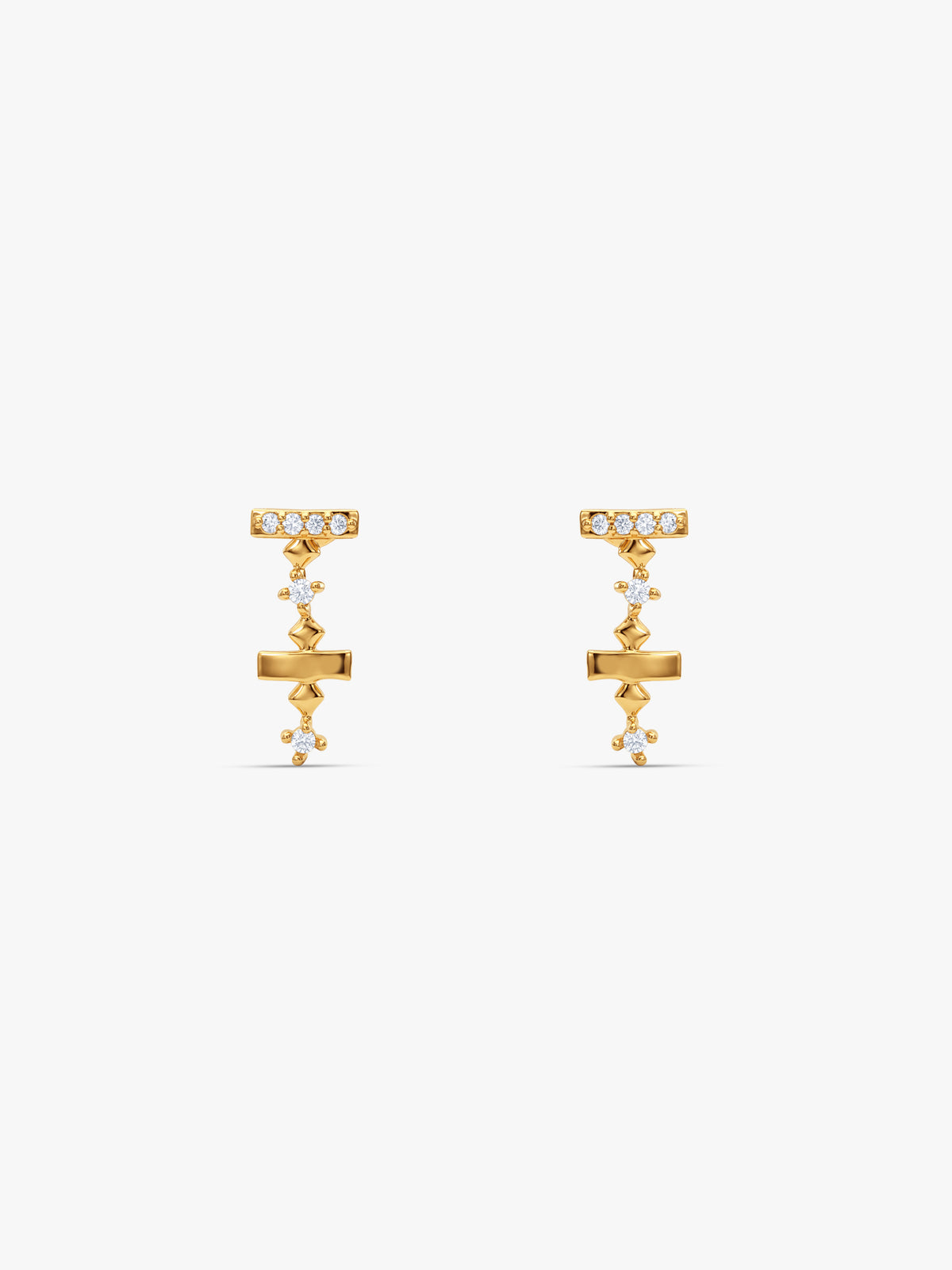 Golden Vesper Drop Earrings