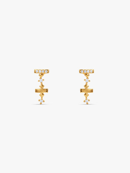 Golden Vesper Drop Earrings