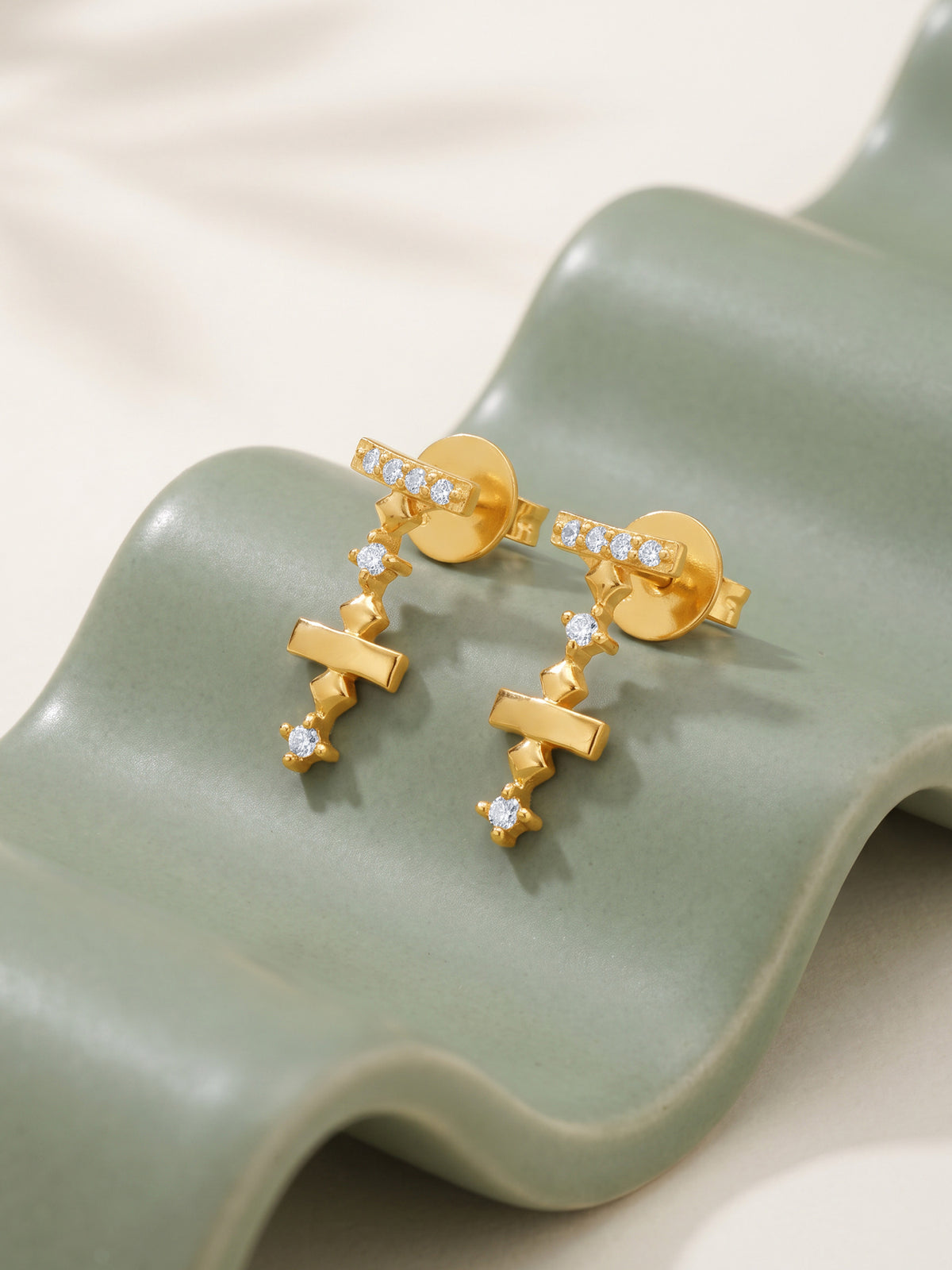 Golden Vesper Drop Earrings