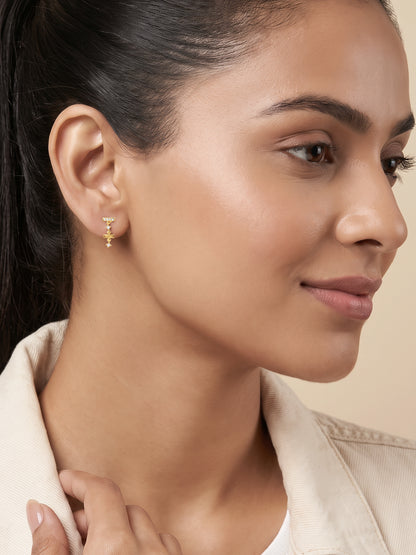 Golden Vesper Drop Earrings