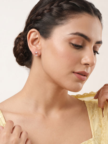 Rose Gold Astera Nexus Studs