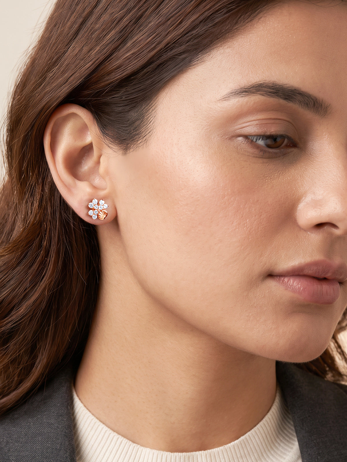 Rose Gold Lilou Studs