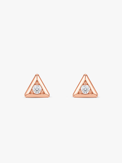 Rose Gold Prismora Studs