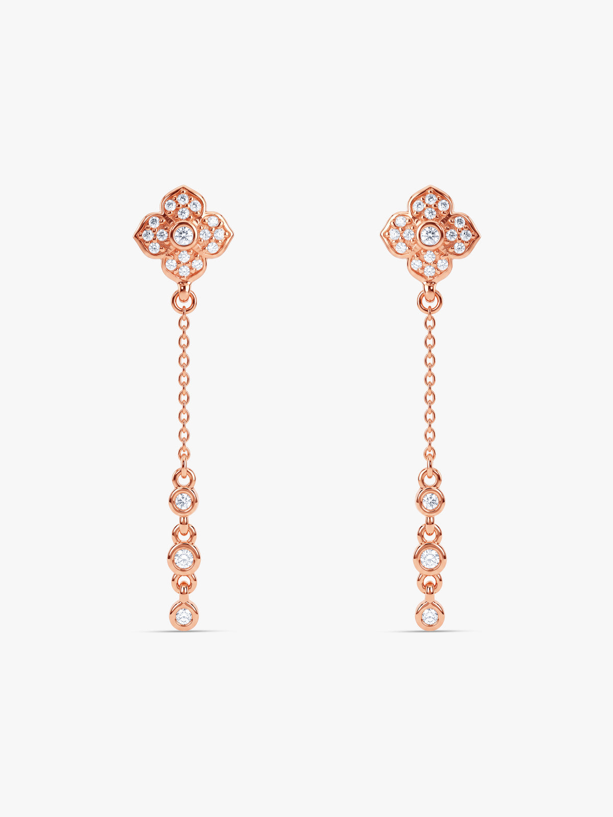 Rose Gold Twilight Gleam Danglers