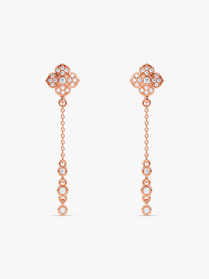 Rose Gold Twilight Gleam Danglers