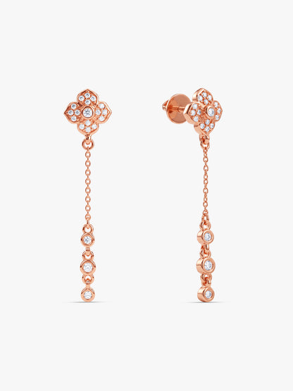 Rose Gold Twilight Gleam Danglers