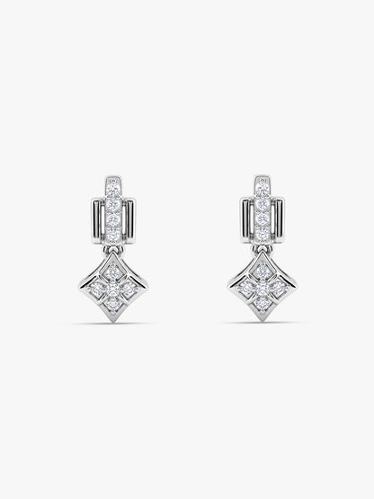 Silver Aurora Edge Earrings