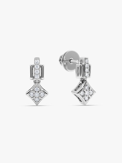 Silver Aurora Edge Earrings