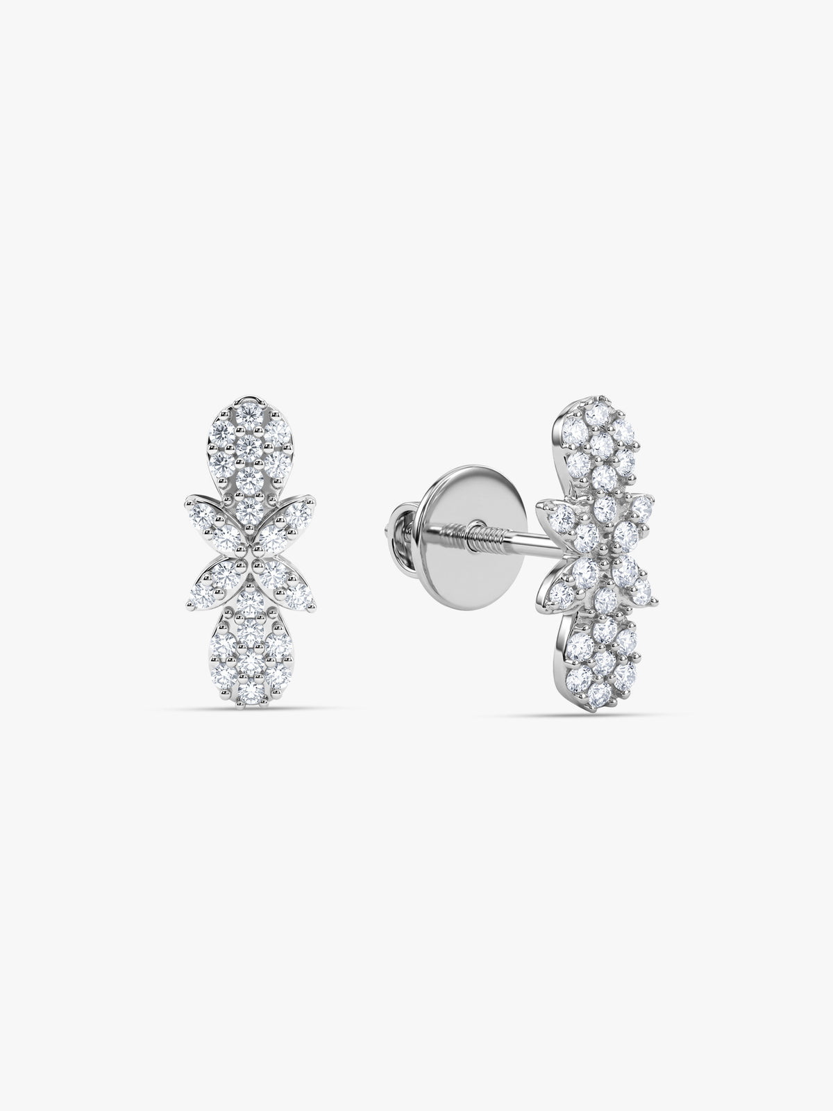 Silver Divine Aura Studs