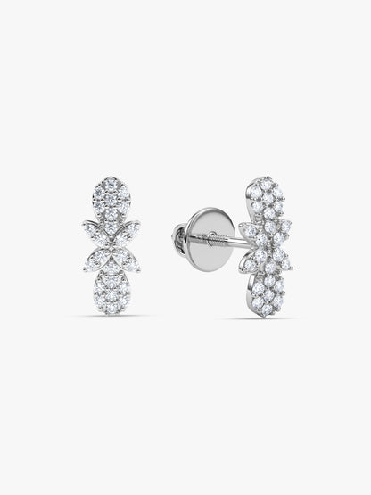 Silver Divine Aura Studs