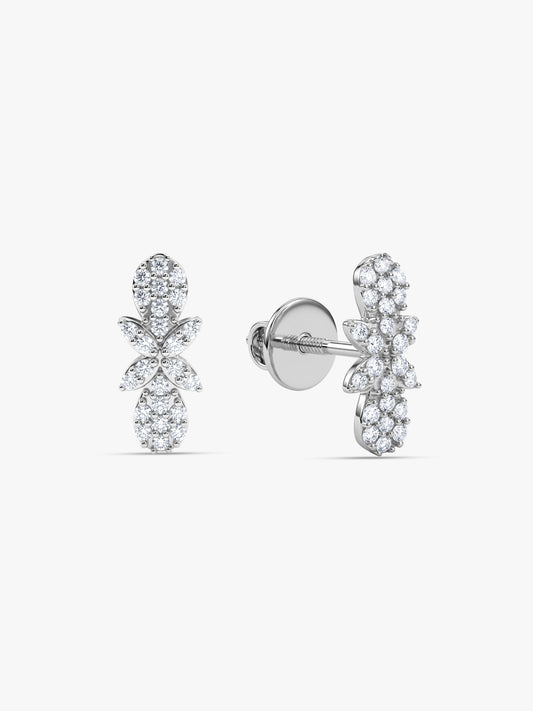 Silver Divine Aura Studs