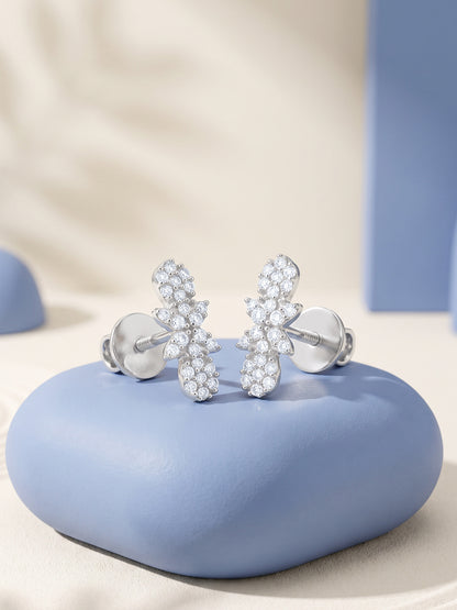 Silver Divine Aura Studs