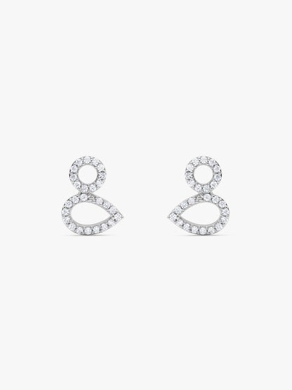 Silver Laurel Leaf Earrings