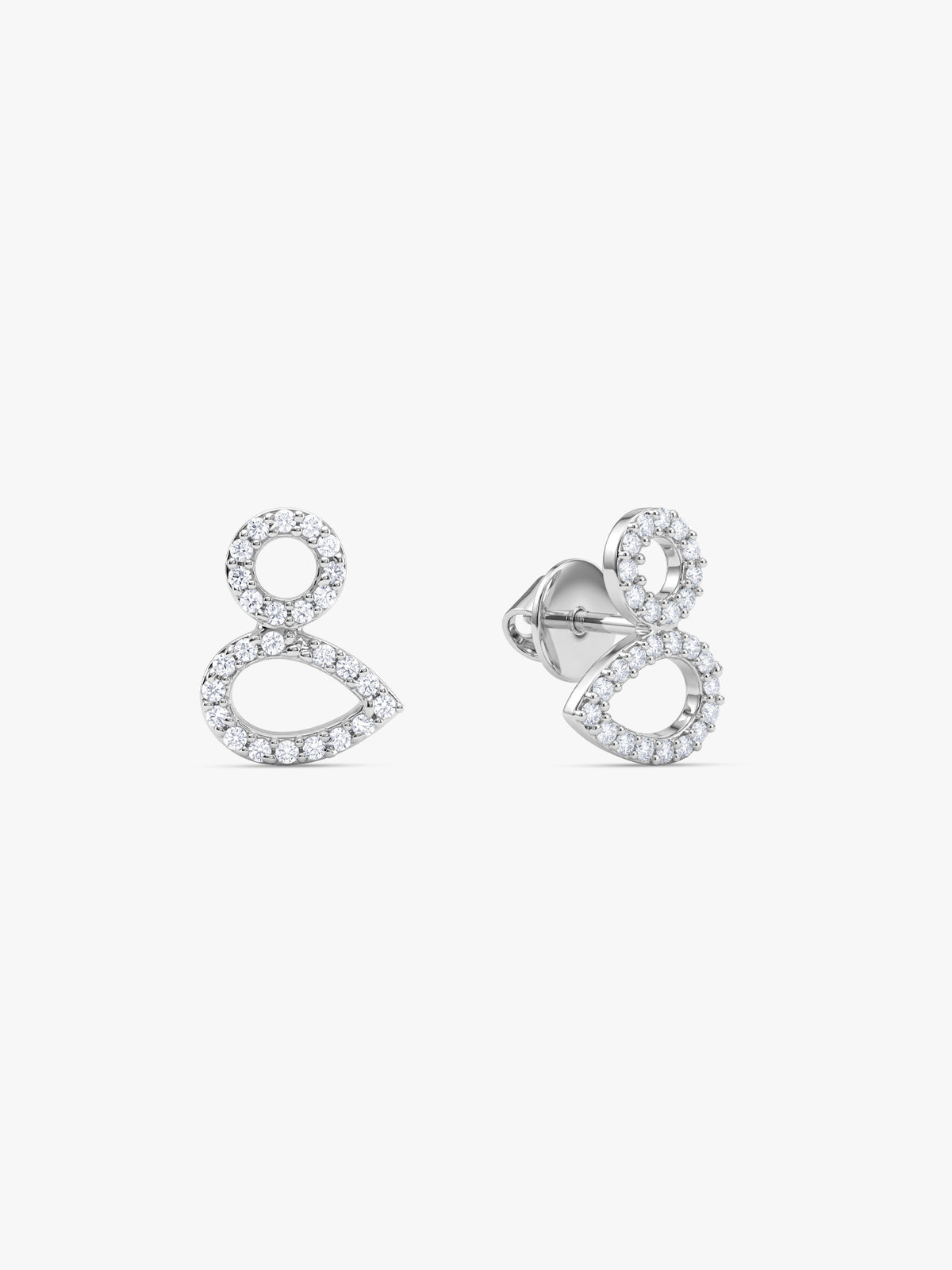 Silver Laurel Leaf Earrings