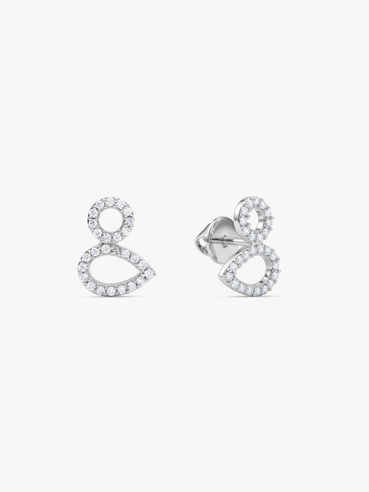 Silver Laurel Leaf Earrings