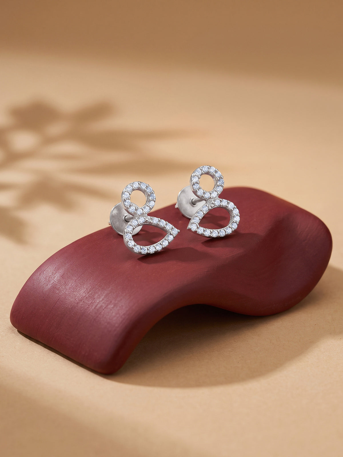 Silver Laurel Leaf Earrings