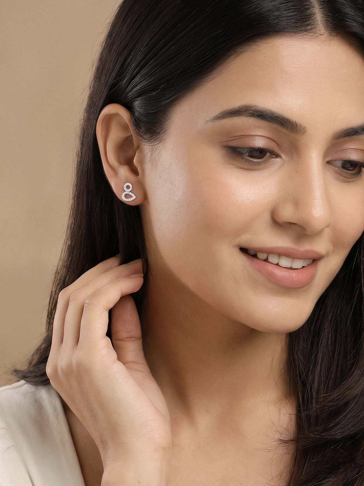 Silver Laurel Leaf Earrings