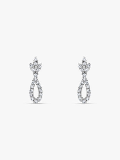 Silver Cadence Drop Earrings