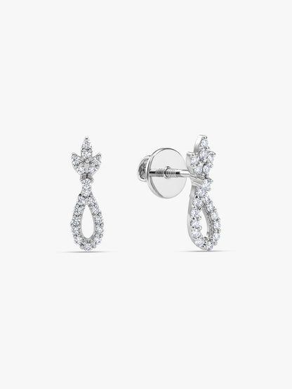 Silver Cadence Drop Earrings