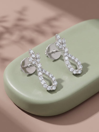Silver Cadence Drop Earrings