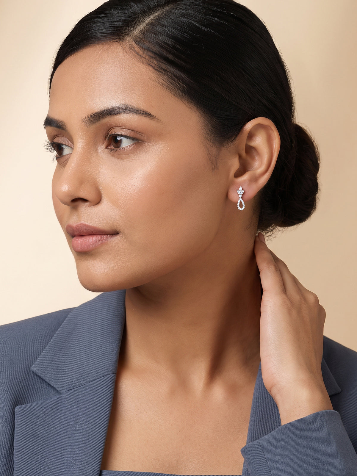 Silver Cadence Drop Earrings
