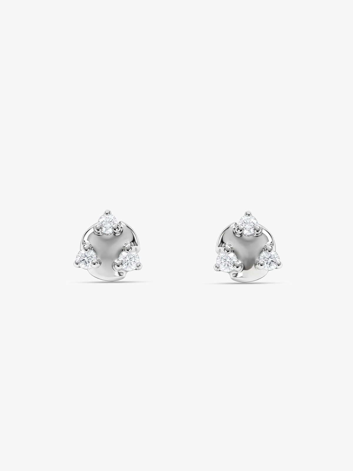 Silver Starfall Glow Studs
