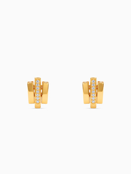Golden Dash Spark Earrings