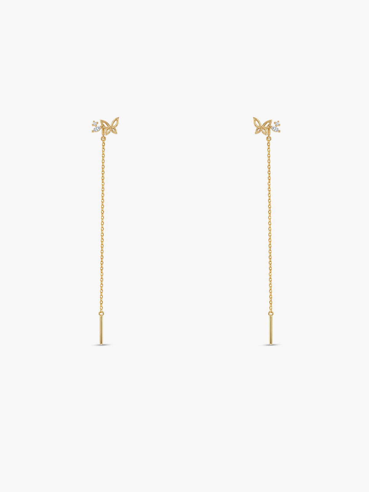 Golden Farasha Sui Dhaga Earrings