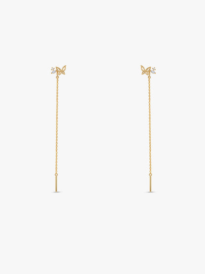 Golden Farasha Sui Dhaga Earrings