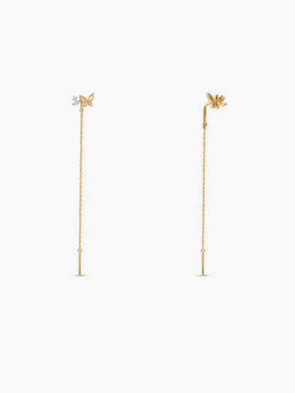 Golden Farasha Sui Dhaga Earrings