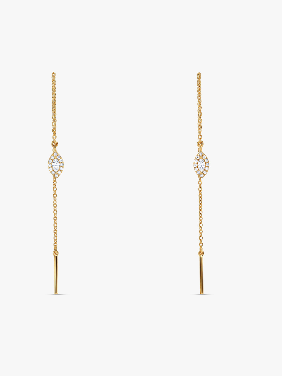 Golden Avelora Sui Dhaga Earrings