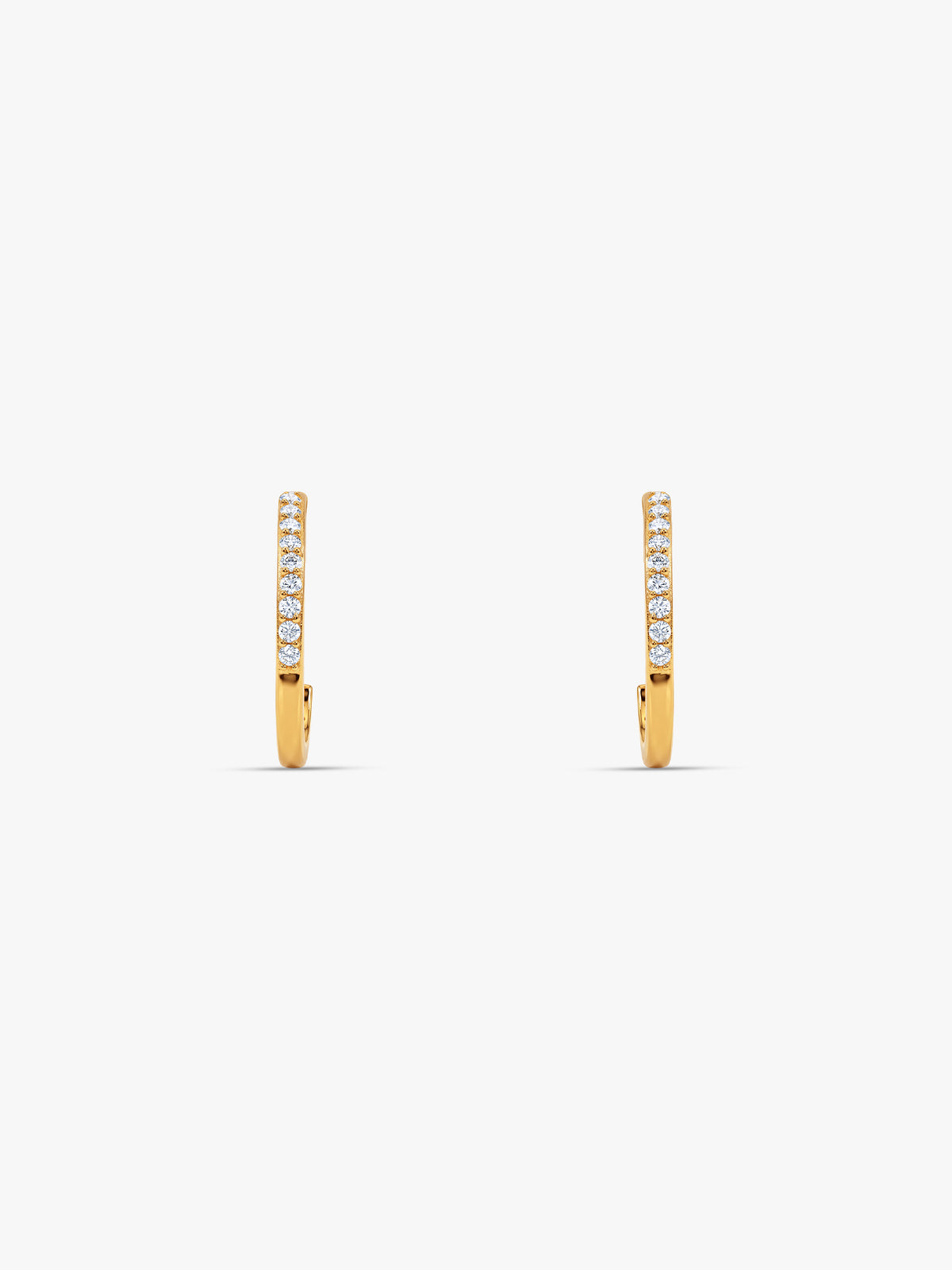 Golden Solar Meridian Hoop Earrings