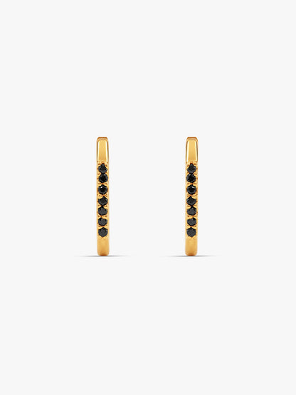 Golden Viona J-Hoop Earrings