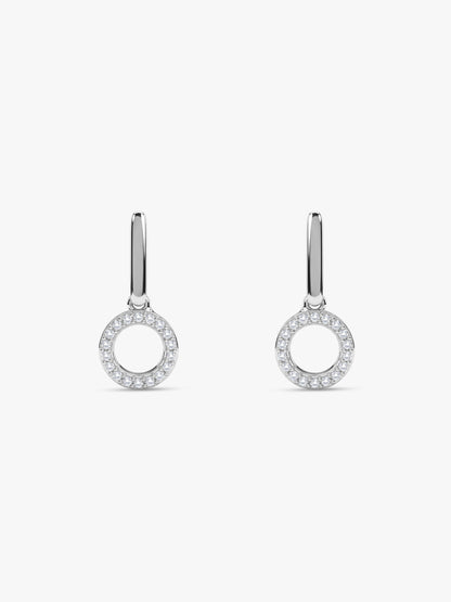 Silver Stellar Pendulum Drop Earrings