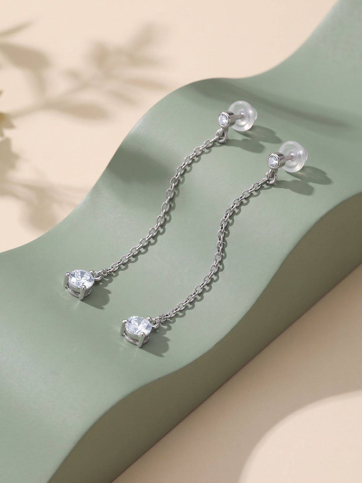 Silver Polaris Star Danglers