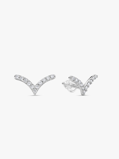 Silver Averon Studs