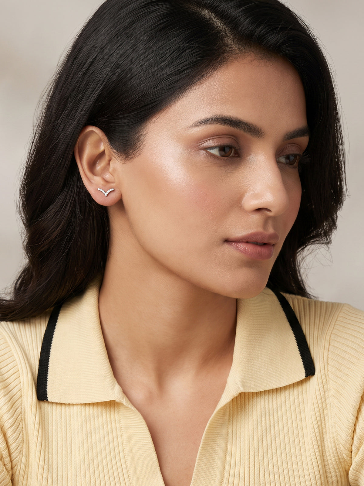 Silver Averon Studs