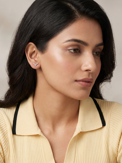 Silver Averon Studs