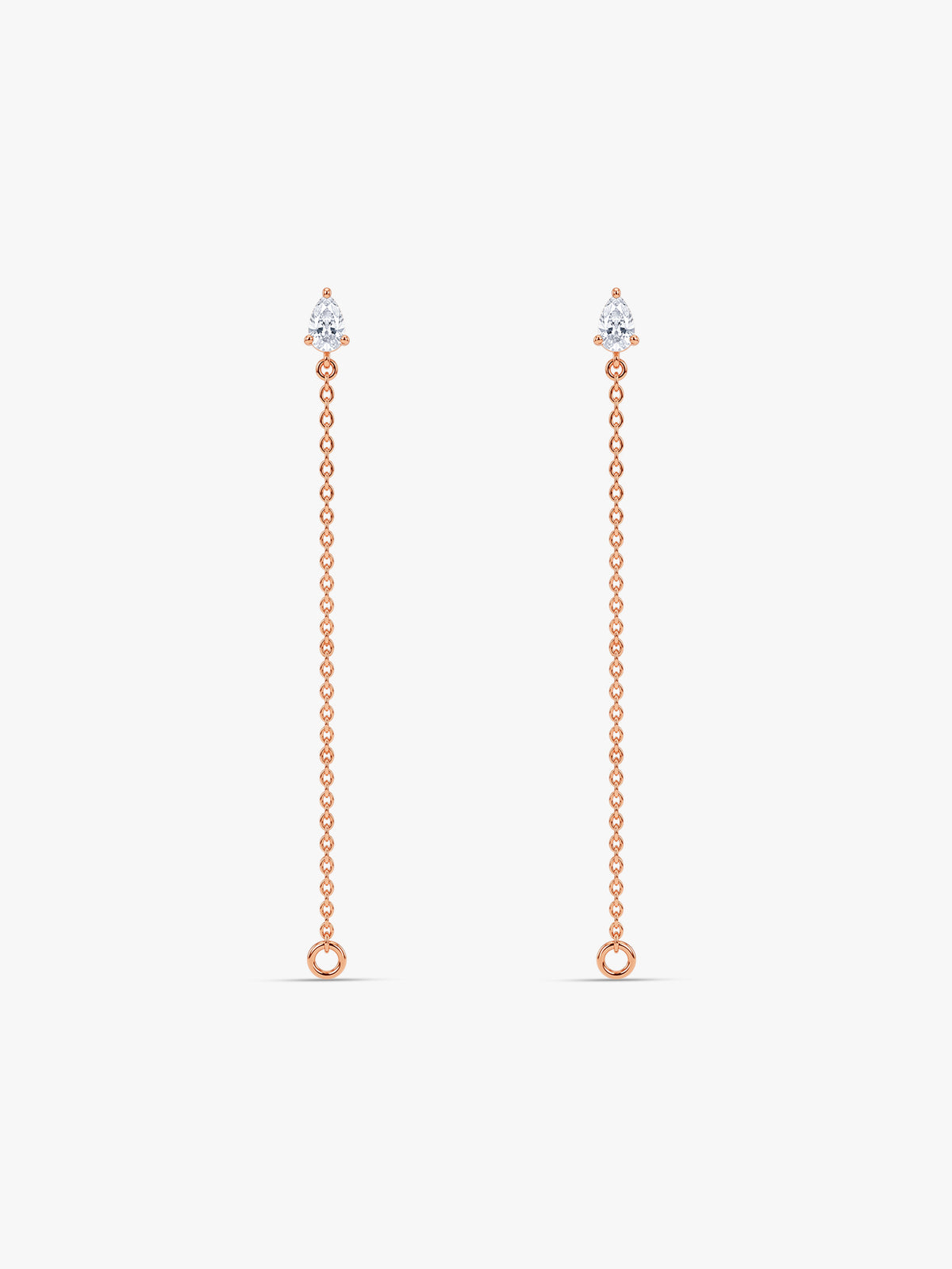 Rose Gold Clematis Danglers